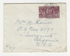 Eire Letter Cover Posted 1949 Kinsale Pmk B210901 - Cartas & Documentos