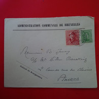 LETTRE BRUXELLES POUR ANVERS 1920 - Covers & Documents