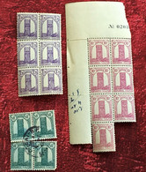 Lot Timbres (ex-colonies & Protectorats) Maroc (1891-1956) Neufs*-☛-☛blocs De 6 & 5+oblitérés Voir Verso- - Blocs-feuillets
