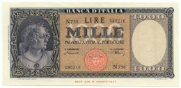 1000 LIRE ITALIA ORNATA DI PERLE MEDUSA 10/02/1948 SUP - Sonstige & Ohne Zuordnung