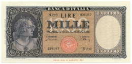 1000 LIRE ITALIA ORNATA DI PERLE MEDUSA 10/02/1948 SUP - Sonstige & Ohne Zuordnung