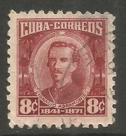 CUBA. 1954. 8c AGRAMONTE USED - Gebraucht