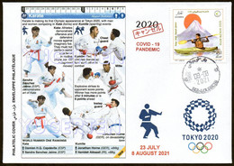 ARGELIA 2021 - Philatelic Cover - Karate Kata Olympics Tokyo 2020 Olympische Spiele Olímpicos Olympic Martial Arts COVID - Zonder Classificatie