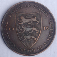 STATES OF JERSEY - 1/24 Shilling - George V- 1913 - Channel Islands