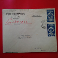 LETTRE PORTIMAO FEU HERMANOS POUR TUNIS POR AVIAO 1940 - Lettres & Documents