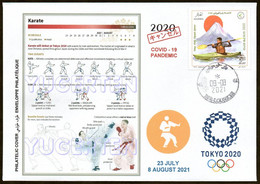 ARGELIA 2021 - Philatelic Cover - Karate Kata Olympics Tokyo 2020 Olympische Spiele Olímpicos Olympic Martial Arts COVID - Zonder Classificatie