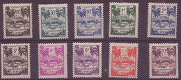 ⭐ Guadeloupe - Taxe - YT N° 41 à 50 ** - Neuf Sans Charnière - 1947 ⭐ - Timbres-taxe