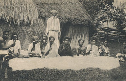 Natives Making Clothes " Tutu " - Tonga