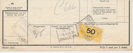 Deel Van Vrachtbrief / Spoorwegzegel N.S. - Culemborg 1934 - Spoorwegzegels