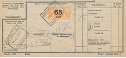 Deel Van Vrachtbrief / Spoorwegzegel N.S. - Groningen 1942 - Railway