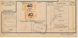 Deel Van Vrachtbrief / Spoorwegzegel N.S. - Breda 1942 - Chemins De Fer