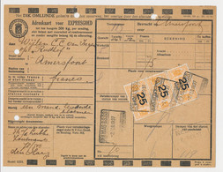 Adreskaart / Spoorwegzegel N.S. - Den Haag 1937 - Railway
