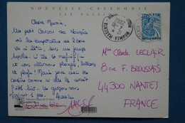 AA 2 NOUVELLE CALEDONIE  BELLE CARTE   2002    NOUMEA   POUR NANTES  FRANCE  +  +AFFRANCH. PLAISANT - Storia Postale