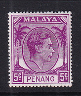 Malaya - Penang: 1949/52   KGVI    SG7    5c    MH - Penang