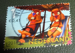 Nederland - NVPH - 3694x - 2018 - Gebruikt - Cancelled - Fabeltjeskrant - Ed En Willem Bever - Used Stamps