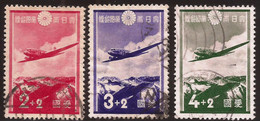 JAPON - Fx. 10083 - Yv. 243/5 - Sobretasa Pro-Aviacion - 1937 - Ø - Gebruikt