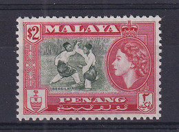 Malaya - Penang: 1957   QE II - Pictorial   SG53    $2     MH - Penang