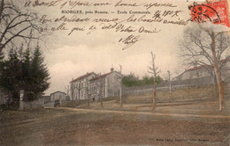 RIORGES PRES ROANNE ECOLE COMMUNALE (CARTE COLORISEE) - Riorges