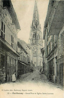 Parthenay * Grand Rue Et église St Laurent * Magasin Printemps - Parthenay