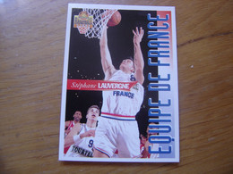 1995 Carte Basketball Panini STEPHANE LAUVERGNE Equipe De France FFBB Basket - Autres & Non Classés