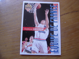 1995 Carte Basketball Panini STEPHANE LAUVERGNE Equipe De France FFBB Basket - Other & Unclassified