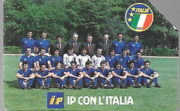 CARTE -ITALIE-Serie Pubblishe Figurate PF-Catalogue Golden-5000L/31/12/91-N°64-ITALIA 90-Man-Utilisé-TBE- - Públicas Precursores