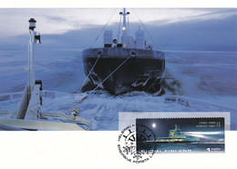 Carte Maximum Bateau Ship  Finlande Finland 2005 Brise Glace - Maximumkaarten