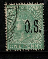 Australia South Australia SG O56 1891 1d Green O.S.,used, - Usati