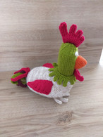 DOUDOU COQ CREATION  LAINE - - POUR CADEAU NAISSANCE ANNIVERSAIRE NOEL OU AUTRES - A ADOPTER - Lana