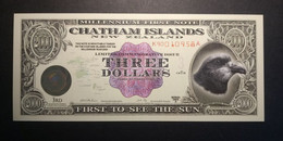 New Zealand 1999: Chatham Islands 3 Dollars UNC - New Zealand