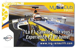 Télécarte Jeu Jeux - MY CLUB PASS - La F1 S'invite Chez Vous  - ING Renault - Pub EUROSPORT - - Spiele