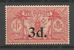 NOUVELLES-HEBRIDES N° 78 NEUF* LEGERE TRACE DE CHARNIERE  / MH - Neufs