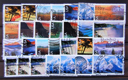 USA US états-unis - Small Batch Of 28 Airmail Landscape Stamps Used - 3a. 1961-… Oblitérés