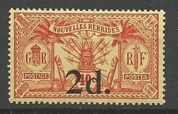 NOUVELLES-HEBRIDES N° 68 NEUF** SANS CHARNIERE   / MNH - Nuovi