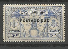 NOUVELLES-HEBRIDES TAXE N° 9 NEUF*   CHARNIERE / MH - Portomarken