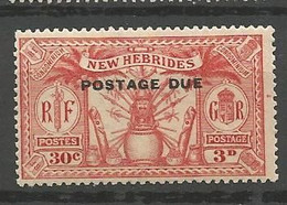 NOUVELLES-HEBRIDES TAXE N° 7 NEUF*   CHARNIERE / MH - Portomarken