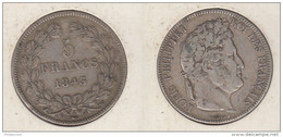 France  5 Francs 1843 W (Lille) Louis Philippe I  Tranche En Relief  Tête Laurée 1843W - 5 Francs