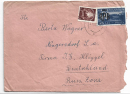 1949 RPR COVER ROMANIA TO GERMANY - BX93XCB88 - Covers & Documents