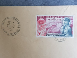 1955 MONACO / MONTE CARLO TB SUR LETTRE - Lettres & Documents