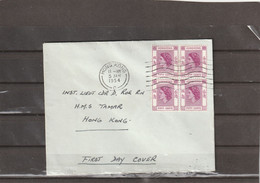 Hong Kong FDC LOCAL POST 1954 - Cartas & Documentos