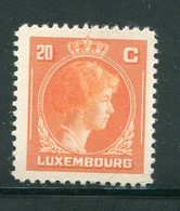 LUXEMBOURG- Y&T N°336- Neuf Avec Charnière * - 1944 Charlotte Rechterzijde