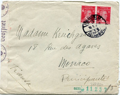 TURQUIE LETTRE CENSUREE DEPART ISTAMBUL 18-1-1942 POUR MONACO - Lettres & Documents