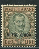 OLTRE GIUBA 1925 SOP.TI "OLTRE GIUBA" 10 L.** MNH - Oltre Giuba