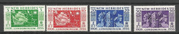 NOUVELLES-HEBRIDES Série Complète N° 171 à 174 NEUF* TRACE DE  CHARNIERE / MH - Unused Stamps