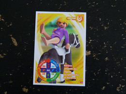 CARTE CARREFOUR PLAYMOBIL N° 59 - VOLTIGE CHEVAL HORSE PFERD - Autres & Non Classés