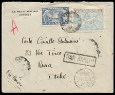 1929 GREECE COVER - 5d PATAKONIA AIRPOST AIRMAIL To ROME, ITALY - Lettres & Documents
