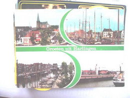 Nederland Holland Pays Bas Harlingen Met Leuke Panorama's - Harlingen