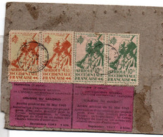 Etiquette De Colis De Colis Familial De Café - Dahomey 1945 - Oblitéré Cotonou AOF - Storia Postale