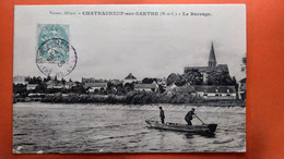 CPA.(49)  Châteauneuf Sur Sarthe.  Le Barrage.  (S.224) - Chateauneuf Sur Sarthe
