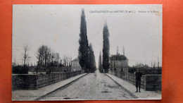 CPA.(49)  Châteauneuf Sur Sarthe. Avenue De La Gare.   (S.230) - Chateauneuf Sur Sarthe